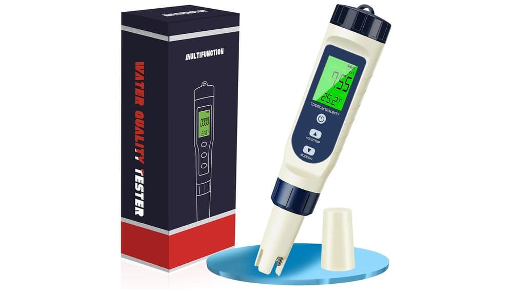 5-in-1 Digital Wasserqualität Tester Test: pH, TDS, EC
