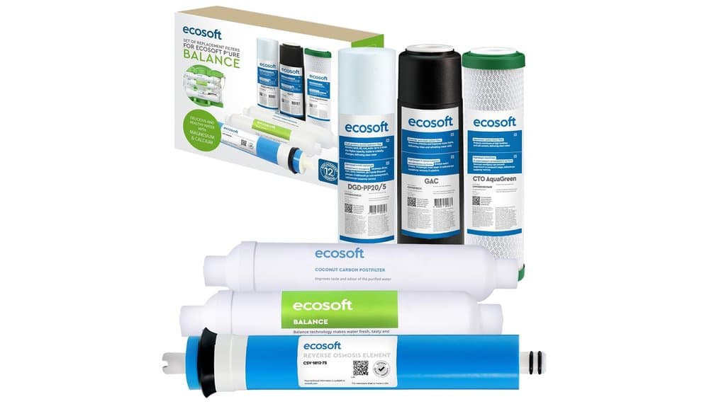 Zestaw wkładów RO Ecosoft 5 stage bez pompy - test