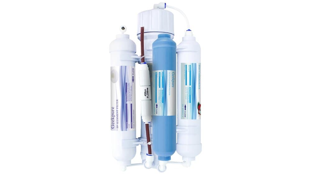 Geekpure 4-Stufen Aquarium Umkehrosmose Filter Test